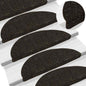 JUNG Vida Stufenmatten Selbstklebend 15 Stk. 56x17x3 cm Dunkelbraun Halbrund