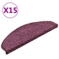 JUNG Vida Stufenmatten 15 Stk. 65x21x4 cm Dunkelviolett Halbrund Groß