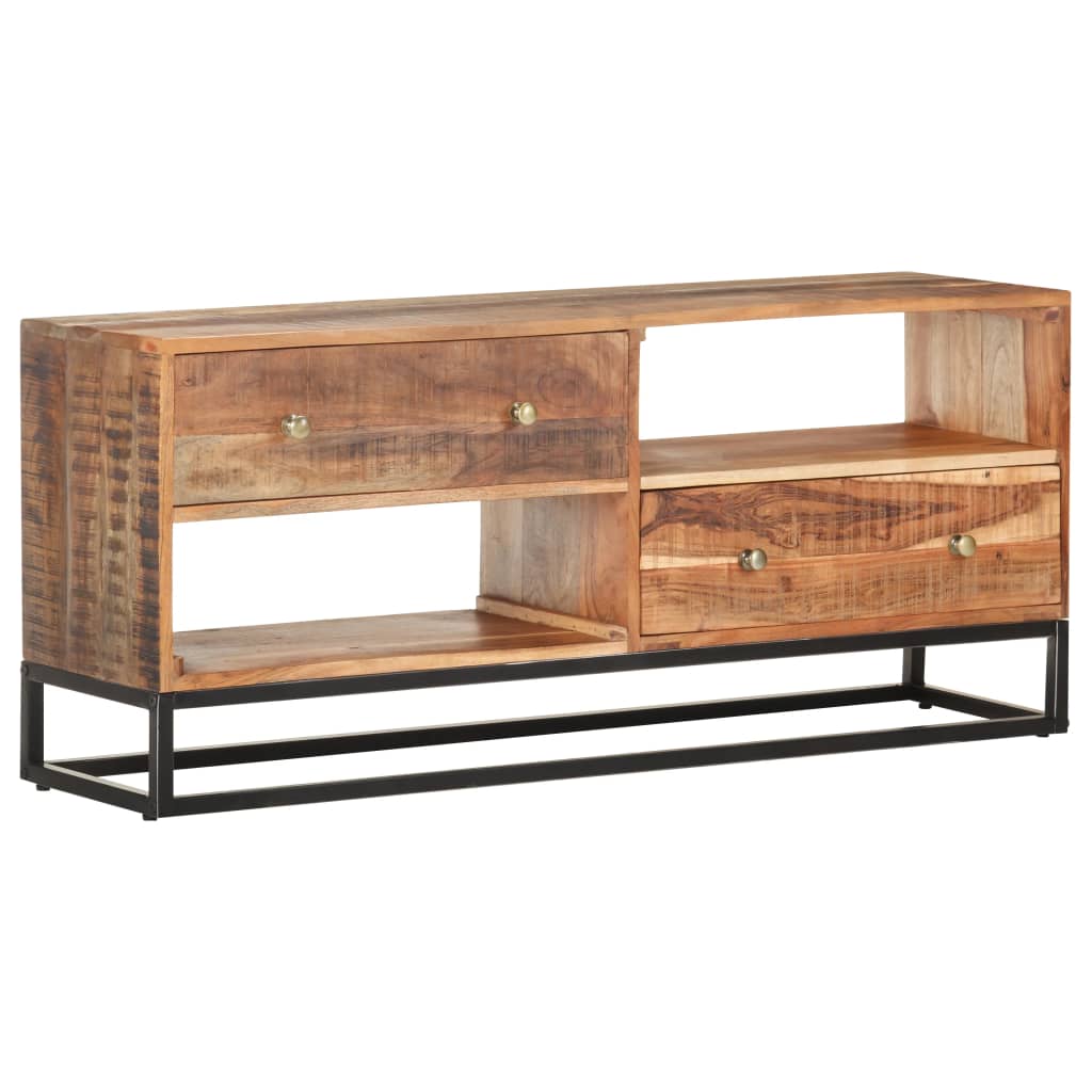 JUNG Vida TV-Schrank 120x30x50 cm Raues Akazienholz