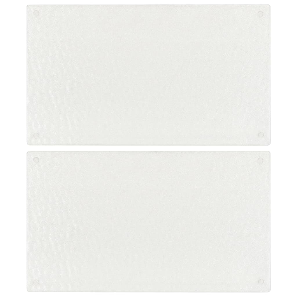 JUNG Vida Schneidebretter 2 Stk. Transparent Blasenmuster Hartglas
