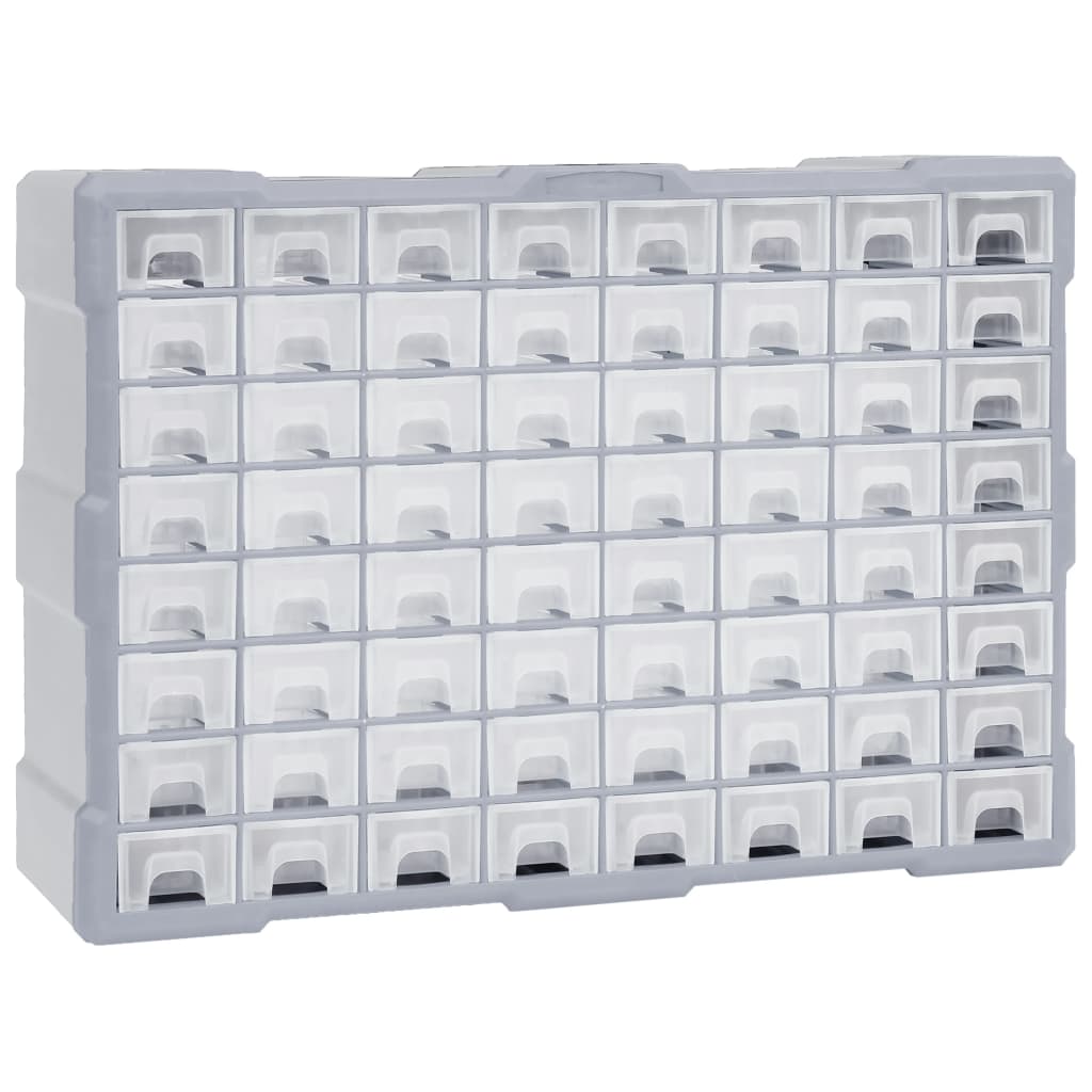 JUNG Vida Multi-Schubladen-Organizer mit 64 Schubladen 52x16x37,5 cm