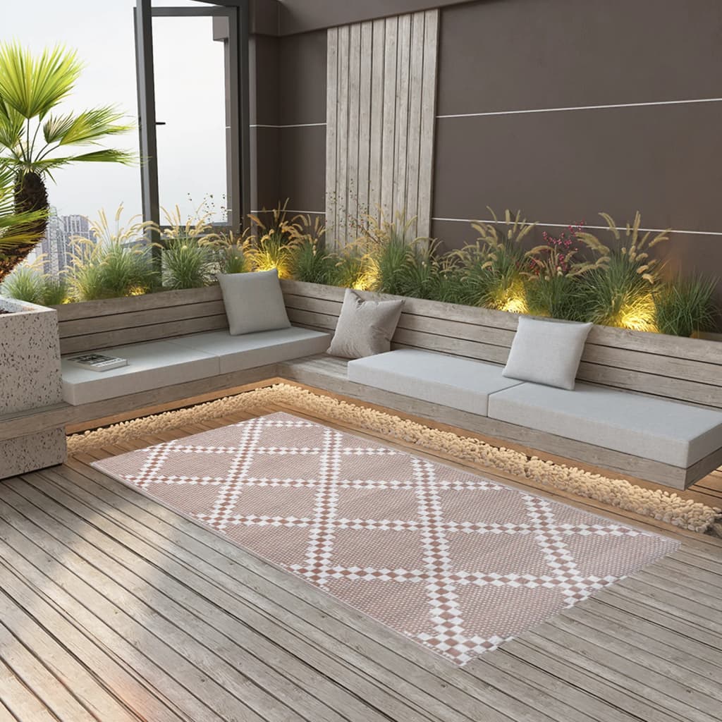 JUNG Vida Outdoor-Teppich ARAKIL Braun 160x230 cm PP