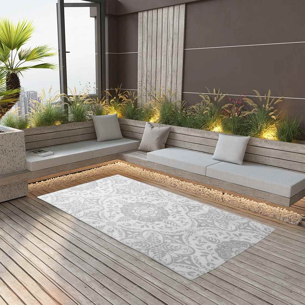 JUNG Vida Outdoor-Teppich ARAKIL Hellgrau 120x180 cm PP