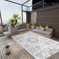 JUNG Vida Outdoor-Teppich ARAKIL Hellgrau 190x290 cm PP
