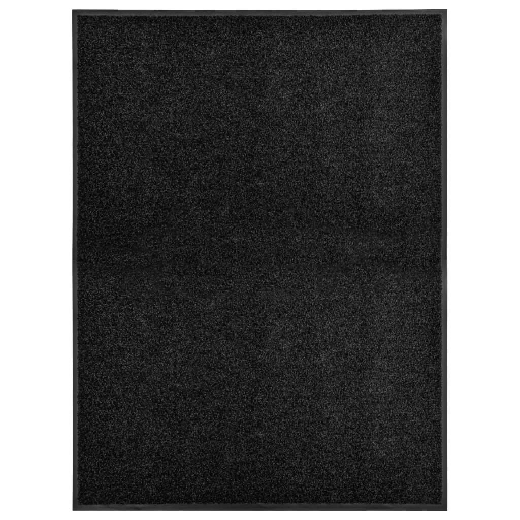 JUNG Vida Fußmatte Waschbar Schwarz 90x120 cm
