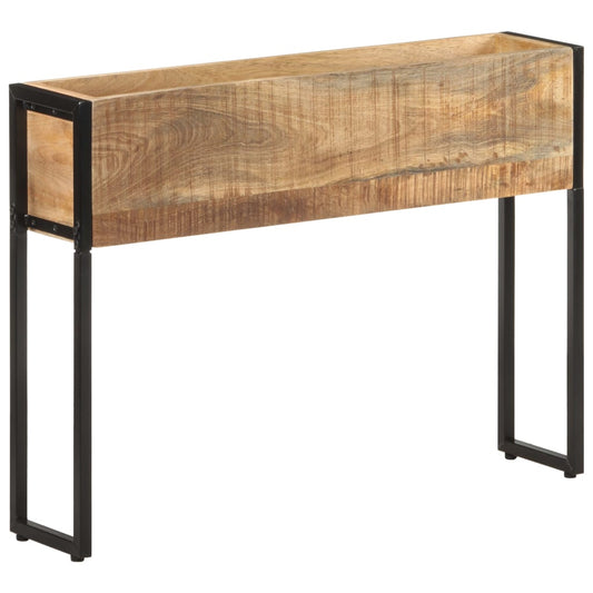 JUNG Vida Pflanzkübel 90x20x68 cm Raues Mangoholz