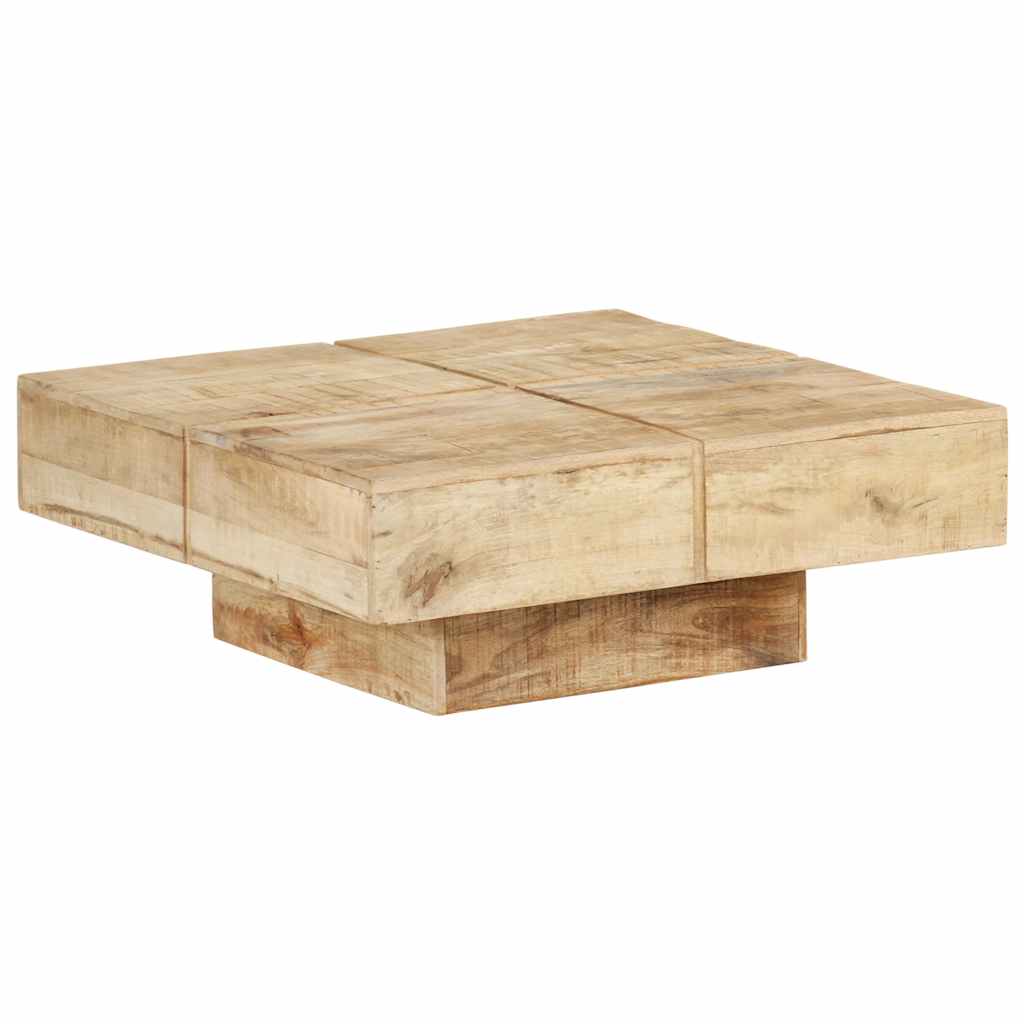 JUNG Vida Couchtisch 80x80x28 cm Massivholz Mango