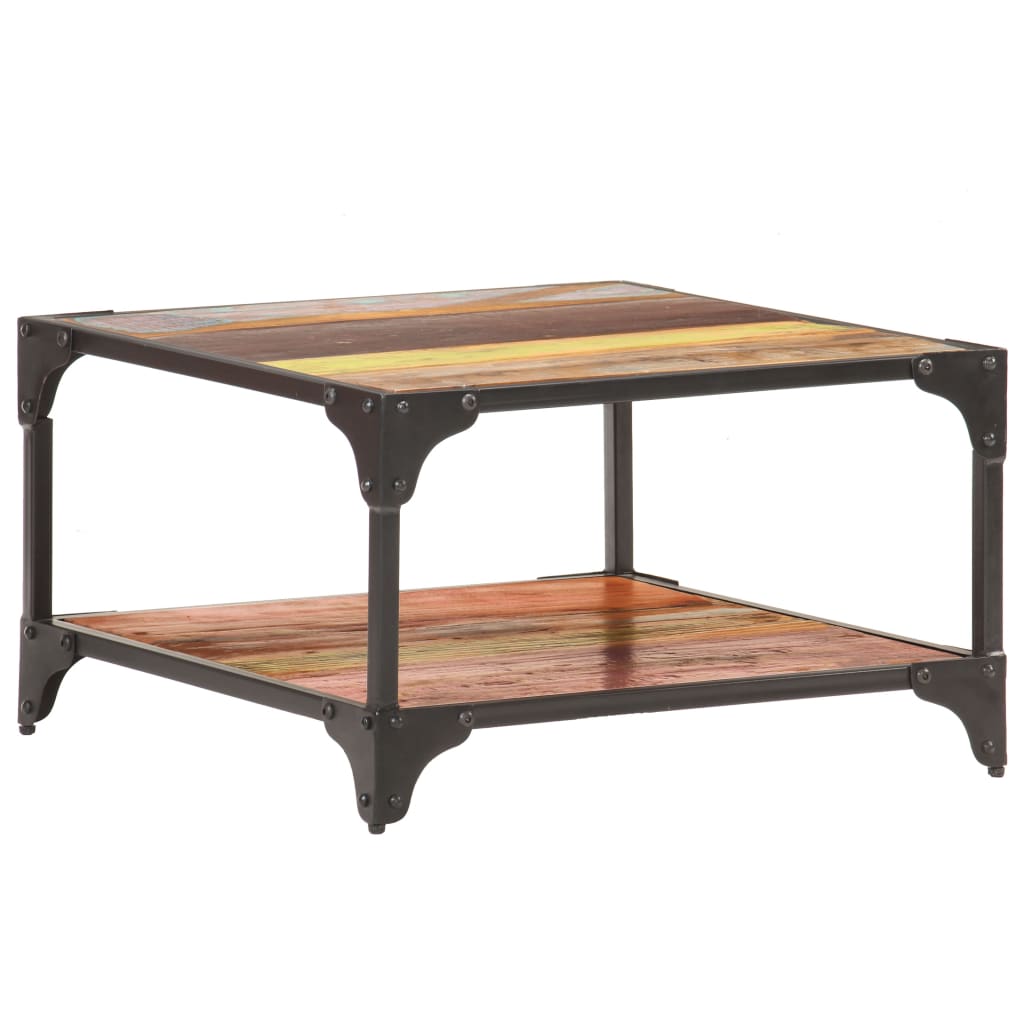 JUNG Vida Couchtisch 60x60x35 cm Altholz Massiv
