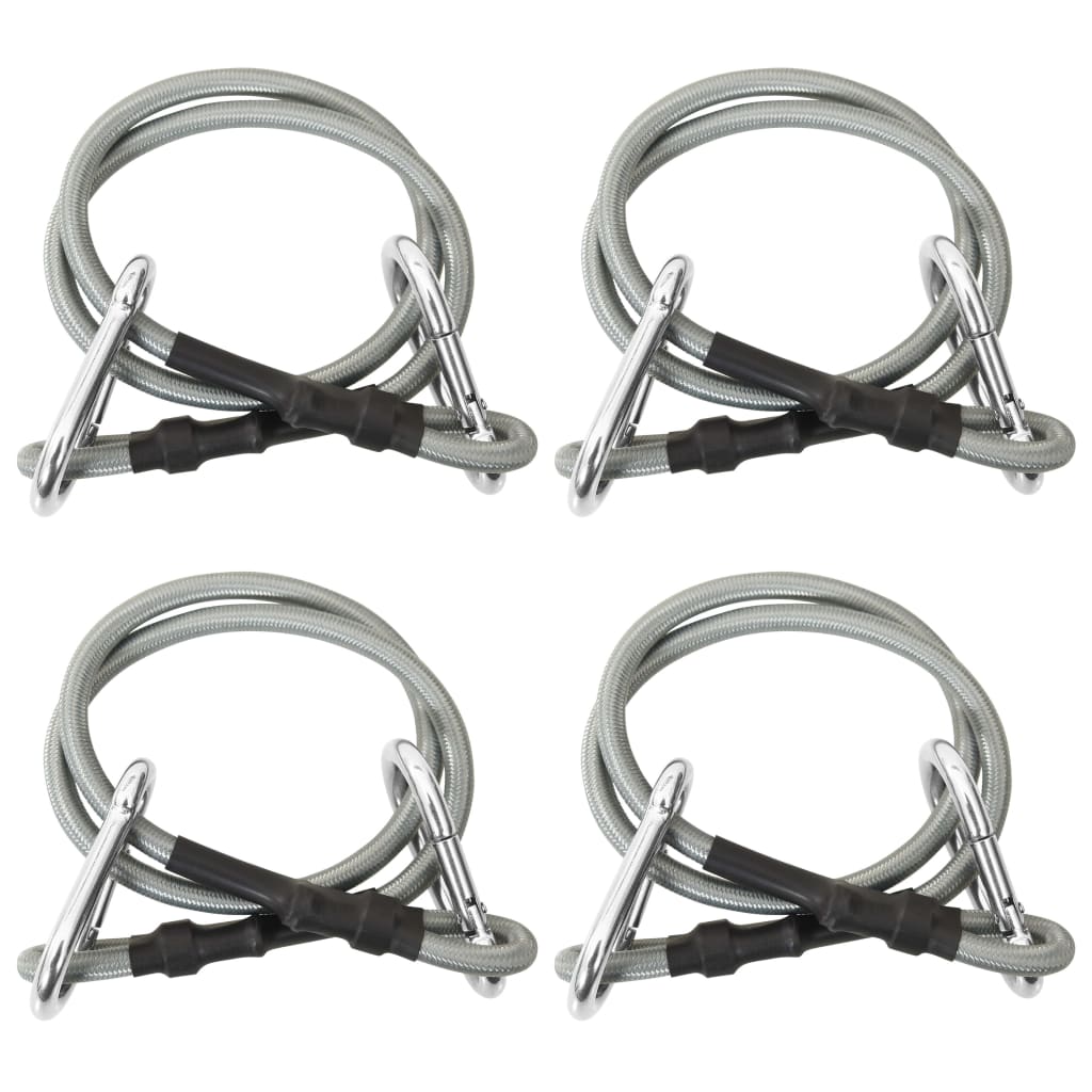 JUNG Vida Seile mit Karabiner 4 Stk. Gummi