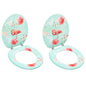 JUNG Vida Toilettensitze mit Deckel 2 Stk. MDF Flamingo-Design