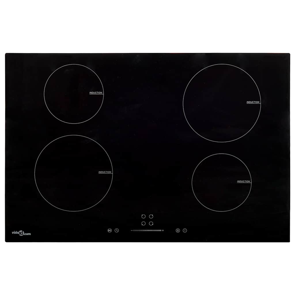 JUNG Vida Induktionskochfeld mit 4 Platten Touch Control Glas 77cm 7000 W