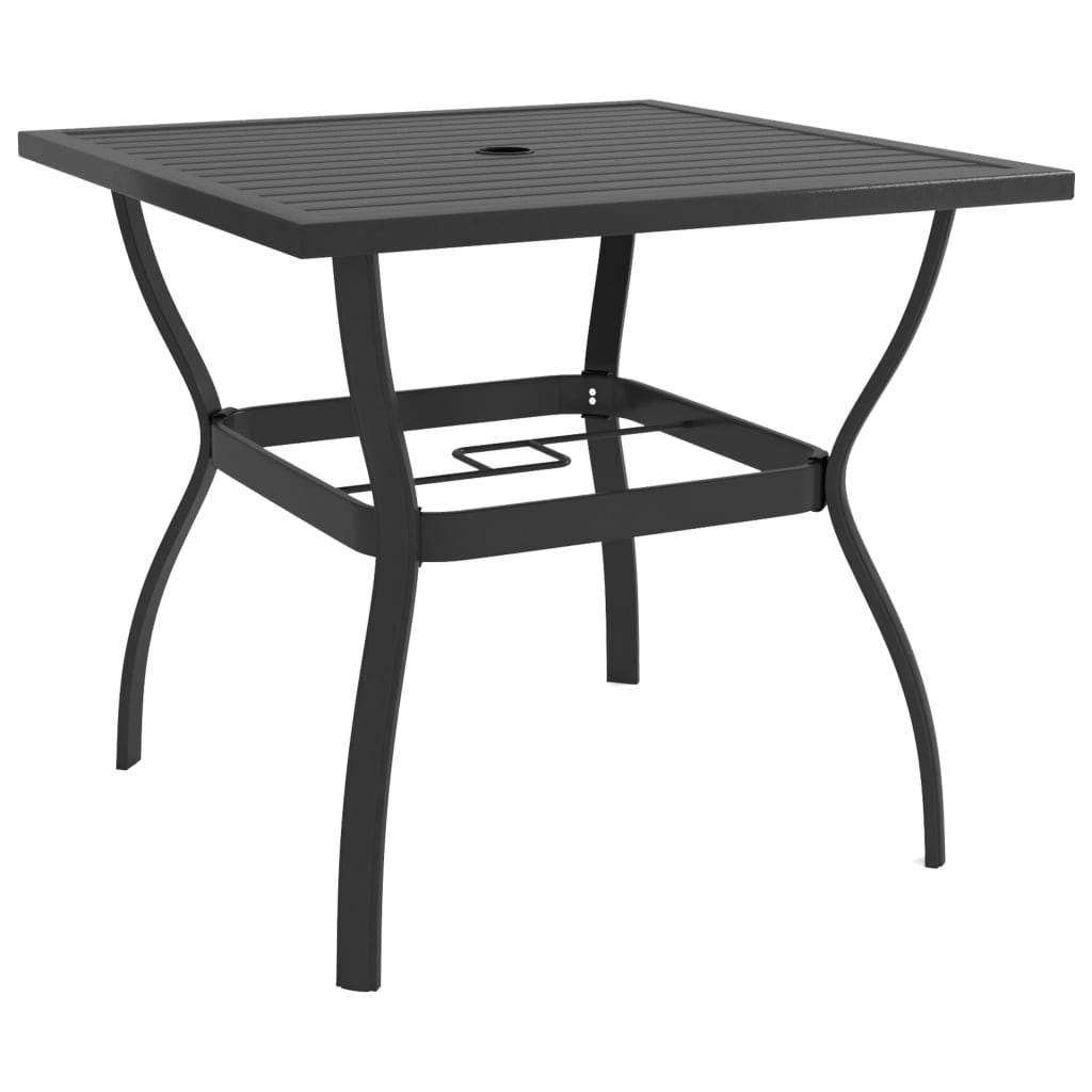 JUNG Vida Gartentisch Anthrazit 81,5x81,5x72 cm Stahl