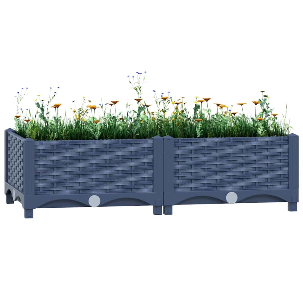 JUNG Vida Hochbeet 80x40x23 cm Polypropylen