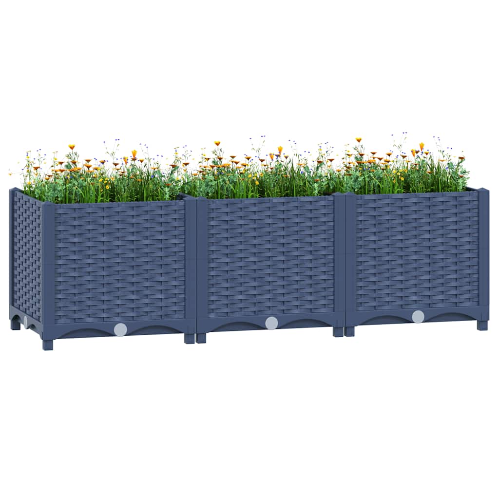JUNG Vida Hochbeet 120x40x38 cm Polypropylen