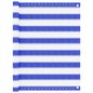 JUNG Vida Balkon-Sichtschutz Blau und Weiß 90x500 cm HDPE