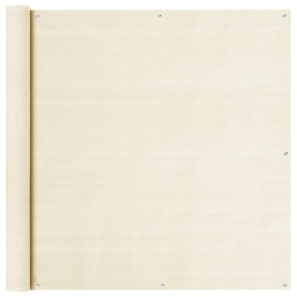 JUNG Vida Balkon Sichtschutz Creme 120x500 cm HDPE