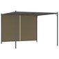 JUNG Vida Gartenpergola mit Ausziehbarem Dach 3x3 m Taupe 180 g/m²