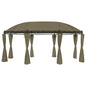 JUNG Vida Pavillon mit Vorhängen 520x349x255 cm Taupe 180 g/m²