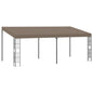 JUNG Vida Wand-Pavillon 6x3 m Taupe Stoff