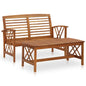 JUNG Vida 2-tlg. Garten-Lounge-Set Massivholz Akazie