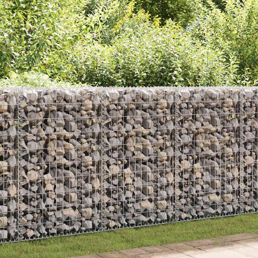 JUNG Vida Gabionenwand mit Abdeckung Verzinkter Stahl 150x60x100 cm