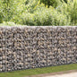 JUNG Vida Gabionenwand mit Abdeckung Verzinkter Stahl 150x60x100 cm