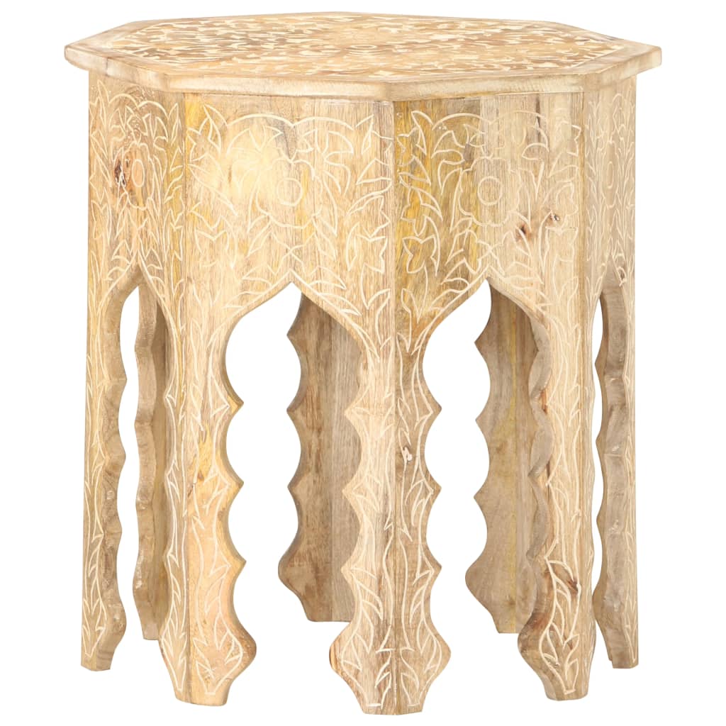 JUNG Vida Beistelltisch Ø48 cm Massivholz Mango