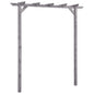 JUNG Vida Garten-Pergola Grau 200x40x205 cm Imprägniertes Kiefernholz