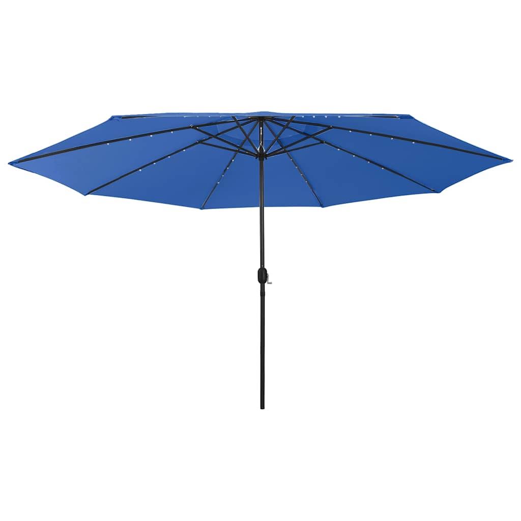 JUNG Vida Sonnenschirm mit LED-Beleuchtung 400 cm Azurblau