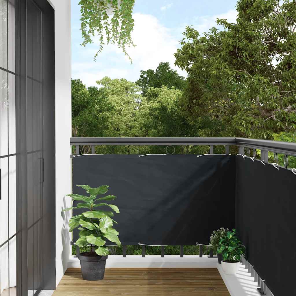 JUNG Vida Balkon-Sichtschutz Anthrazit 75x300 cm Oxford-Gewebe