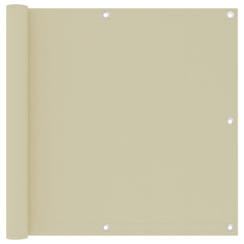 JUNG Vida Balkon-Sichtschutz Creme 90x500 cm Oxford-Gewebe