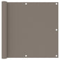 JUNG Vida Balkon-Sichtschutz Taupe 90x400 cm Oxford-Gewebe