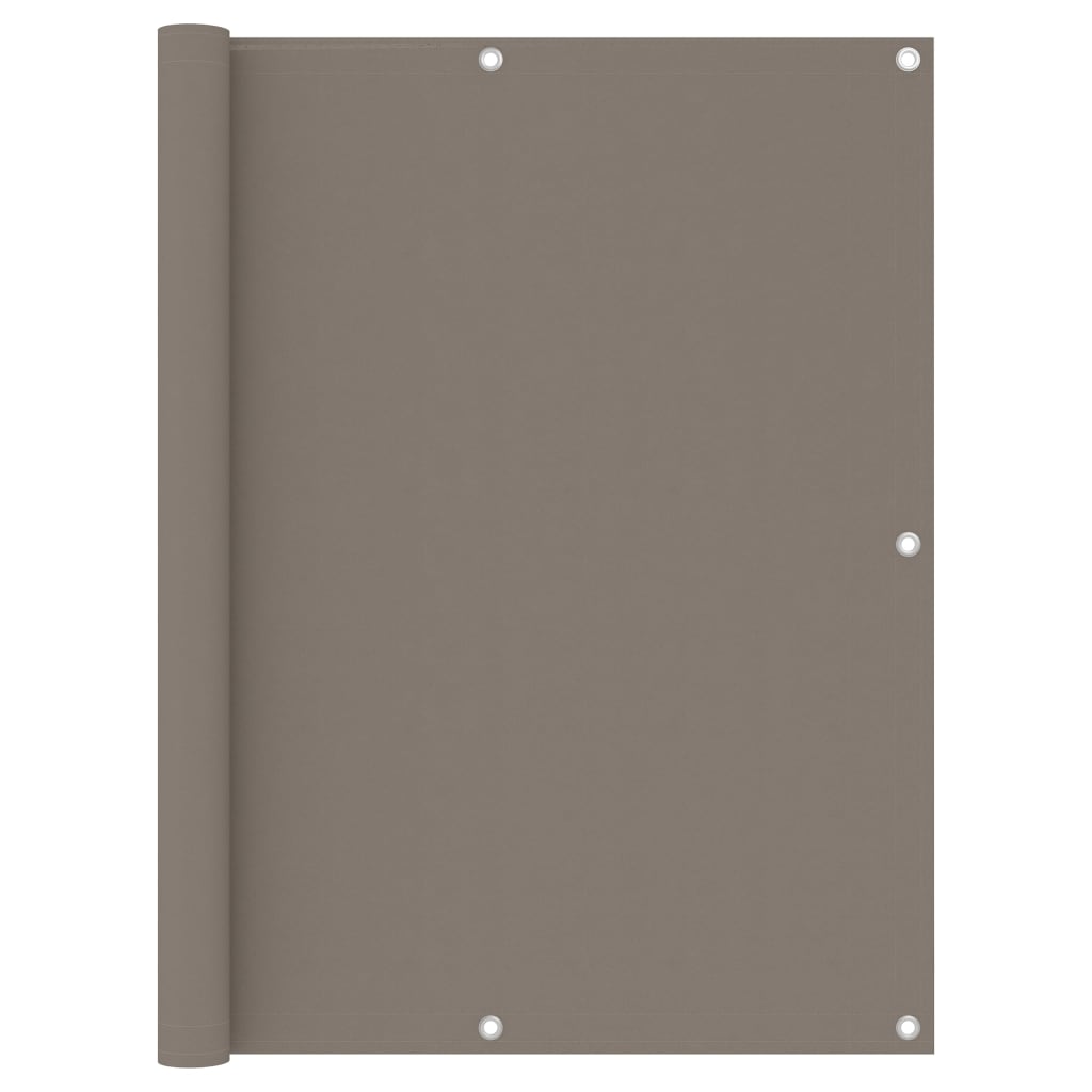 JUNG Vida Balkon-Sichtschutz Taupe 120x600 cm Oxford-Gewebe