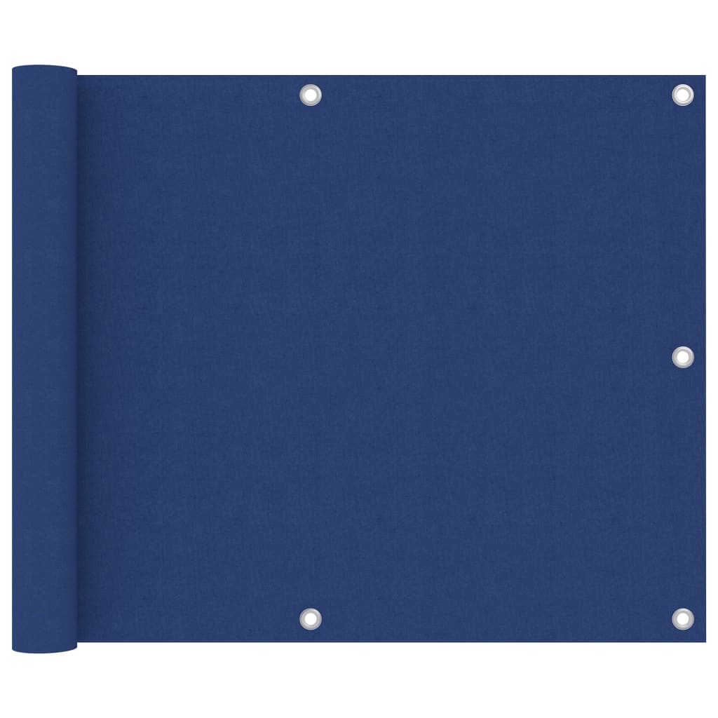 JUNG Vida Balkon-Sichtschutz Blau 75x600 cm Oxford-Gewebe