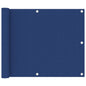 JUNG Vida Balkon-Sichtschutz Blau 75x600 cm Oxford-Gewebe