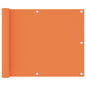 JUNG Vida Balkon-Sichtschutz Orange 75x600 cm Oxford-Gewebe