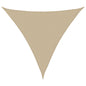 JUNG Vida Sonnensegel Oxford-Gewebe Dreieckig 3x3x3 m Beige