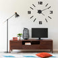 JUNG Vida 3D-Wanduhr Modernes Design Schwarz 100 cm XXL