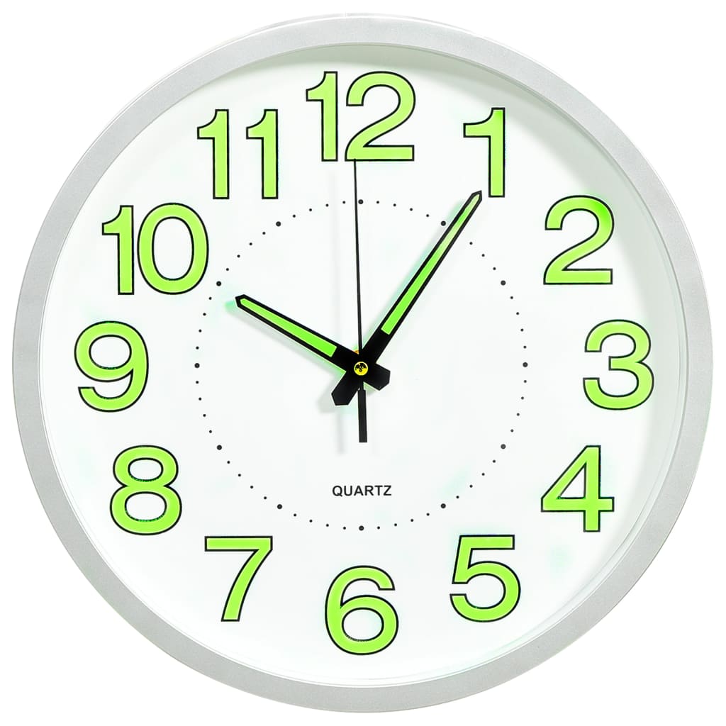 JUNG Vida Leuchtende Wanduhr Weiß 30 cm