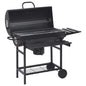 JUNG Vida Grillwagen mit Rädern und Ablagen Schwarz Stahl 115x85x95 cm