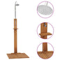 JUNG Vida Gartendusche 75x75x210 cm Massivholz Teak