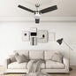 JUNG Vida Deckenventilator mit Licht und Fernbedienung 108 cm Dunkelbraun