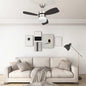 JUNG Vida Deckenventilator mit Licht und Fernbedienung 76 cm Dunkelbraun
