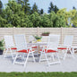 JUNG Vida Gartenstuhl-Kissen 6 Stk. Rot 40x40x4 cm Oxford-Gewebe