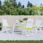 JUNG Vida Gartenstuhl-Kissen 4 Stk. Knallgrün 40x40x3 cm Oxford-Gewebe