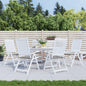 JUNG Vida Gartenstuhl-Kissen 6 Stk. Grau 50x50x4 cm Oxford-Gewebe