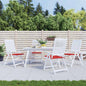 JUNG Vida Gartenstuhl-Kissen 4 Stk. Rot 50x50x4 cm Oxford-Gewebe