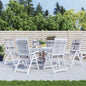 JUNG Vida Gartenstuhlauflagen für Hochlehner 6 Stk. 120x50x3cm Stoff