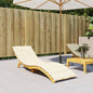 JUNG Vida Sonnenliegen-Auflage Creme 200x70x3 cm Oxford-Gewebe