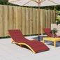 JUNG Vida Sonnenliegen-Auflage Weinrot 200x70x3 cm Oxford-Gewebe